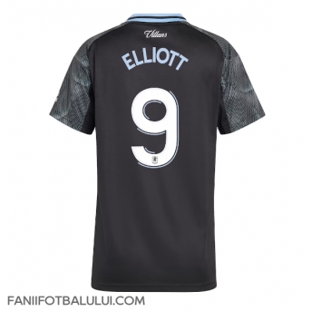 Aston Villa Harvey Elliott #9 Tricou Fotbal Replică 2025-26 Femei Deplasare